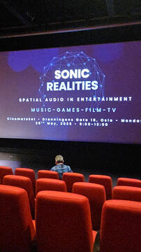Sonic Realities - Spatial Audio In Entertainment. Dolby, GAiN & NFI present a morning of talks & workshops on Spatial Audio in film, TV, games & music with top industry pros.
